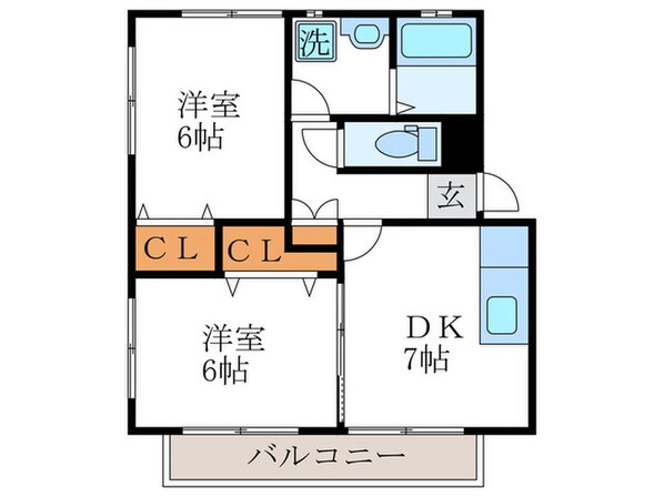 サクシース桂徳の物件間取画像